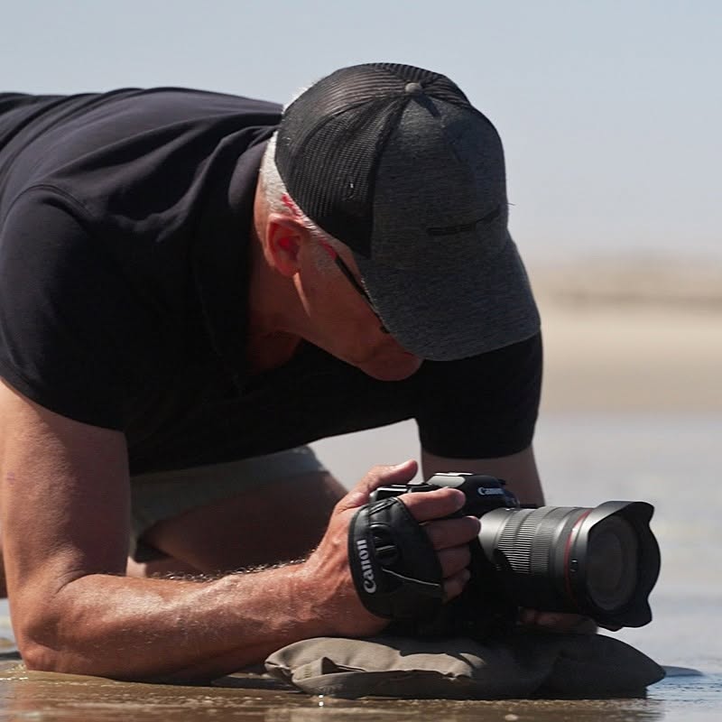 Jens Schneider working in the field in Namibia.